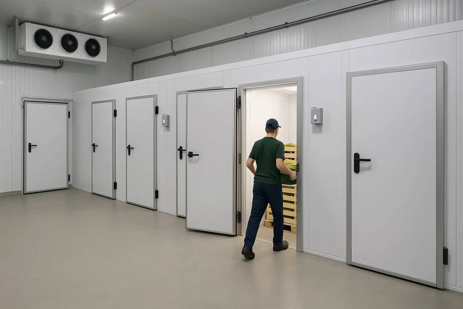 Refrigerated transport ready for departure